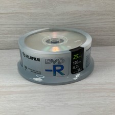 Fujifilm DVD-R 4.7GB 120 Min 8X 25 pack Recordable Blank DVD