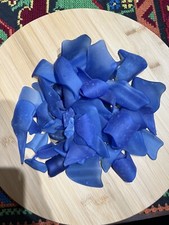 Blue Glass Tumbled Crafts Decor 1.5 Lb