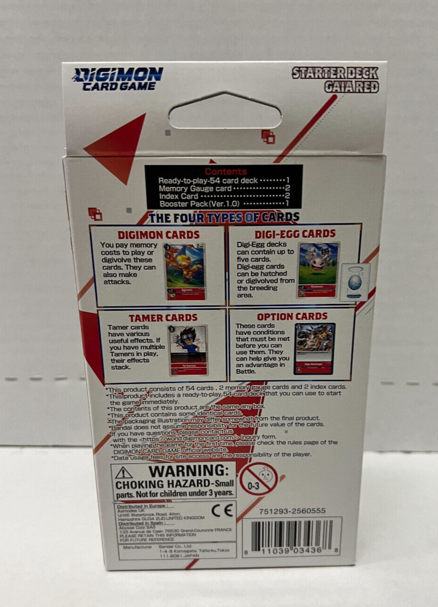 Digimon Card Game Starter Deck Gaia Red ST-1 | eBay