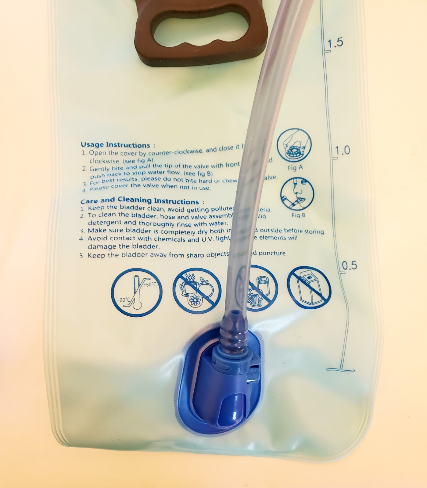 Hydration Bladder 2 Liter Leak Proof Water Bladder Water Reservoir for Hydration