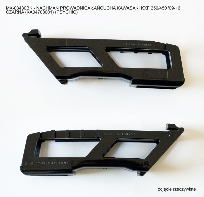 Guide chaîne noir Kawasaki KXF 450 pour remplacer la pièce usée d'origine