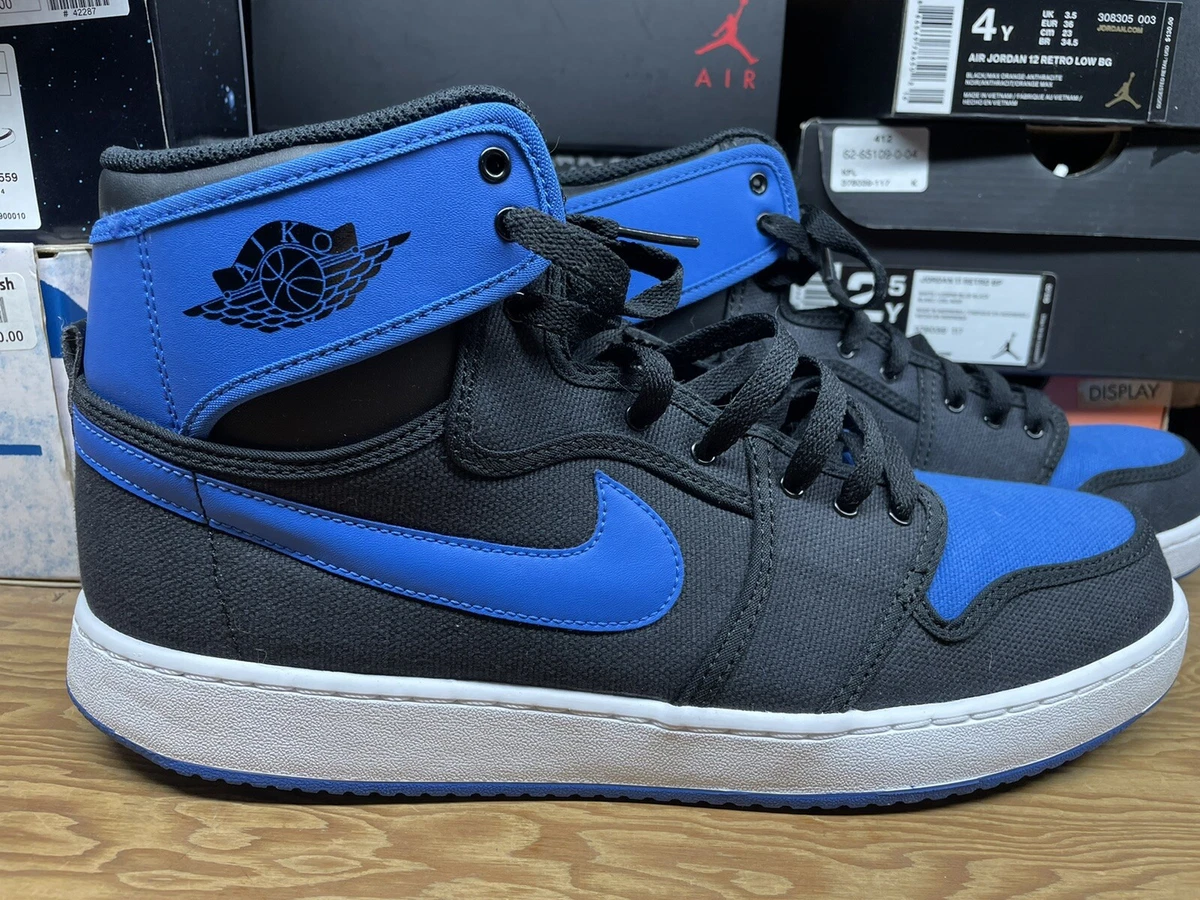 aj1 ko air jordan 1 high OG 638471007 12.5 12 1 2 black sport blue 2014 eBay