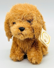 Russ Caress Soft Pets Puddles Puppy Dog Plush Stuffed Animal 6 inch 1980s TAGS