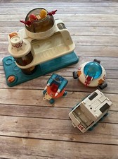 Lil Playmates Space Station 6 Set Playworld 1984 Vintage Toy Cars Spaceship