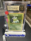 CGC 10 PRISTINE Pokemon Bulbasaur 001/034 Trading Card Game Classic CLV Holo