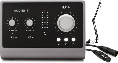 Audient ID14MKII + On-Stage TMP-MBS5000 + D'Addario PW-CMIC-10