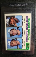 1982 TOPPS #203 JESSE BARFIELD ROOKIE CARD RC TORONTO BLUE JAYS. rookie card picture