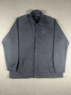 HUF Classic H Fleece Coaches Jacket Black XXL