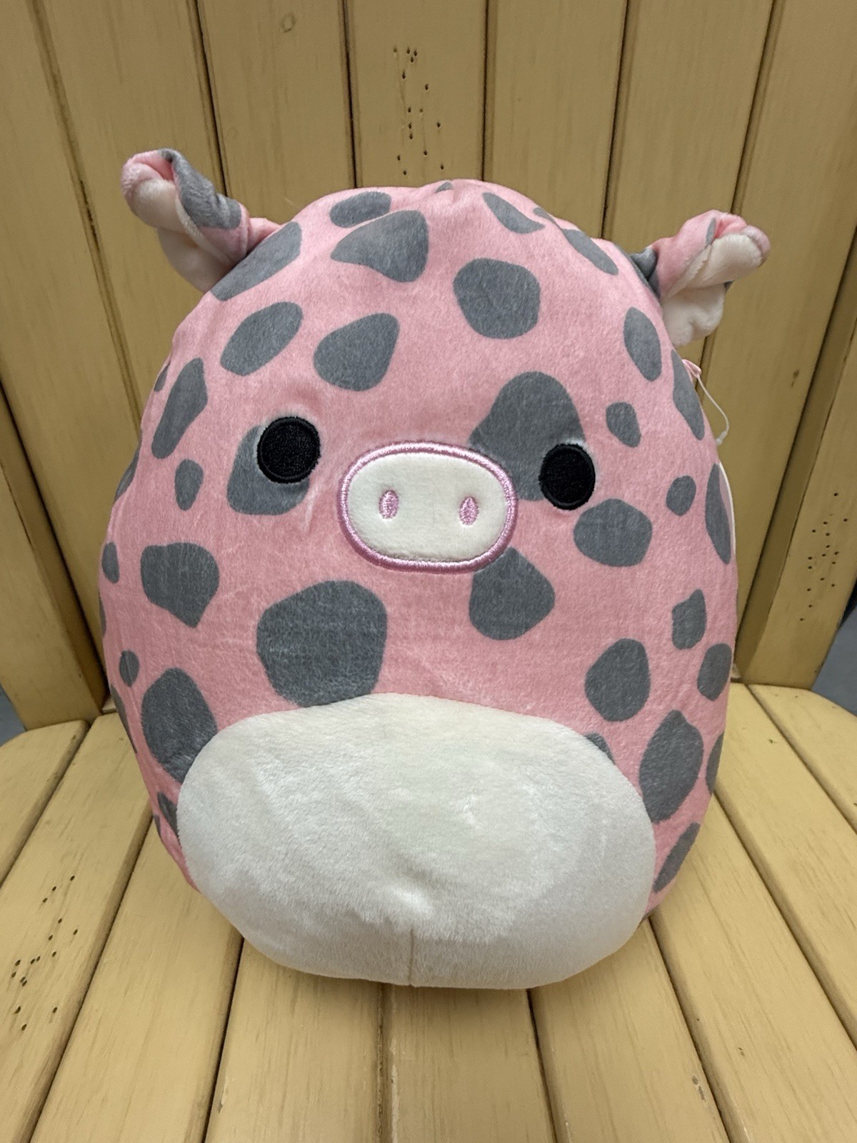 NUEVO Squishmallows 8” pulgadas Aquitania el cerdo manchado rosa Squishmallow