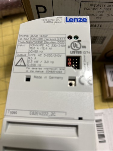 E82EV222K2C LENZE FREQUENCY INVERTER BASE CONTROLLER NEW - Picture 5 of 6