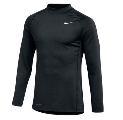 Nike Pro Dri-Fit Warm Mock Neck Longsleeve Training Shirt DH4806-010 Mens M