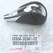 Toyota Genuine 33504-30341-c2 Is Shift Knob Black Leather Chrome Shift Knob New Toyota Genuine 33504-30341-c2 Is Shift Knob Black Leather Chrome Shift Knob New