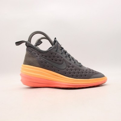 Nike Lunar Elite Sky Hi Grey/Orange Women's Size 5.5 Casual Sneakers 631376-006