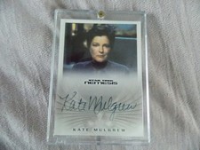 Star Trek  Vintage Admrl Janeway Personally Autographed Card Encased Rittenhouse