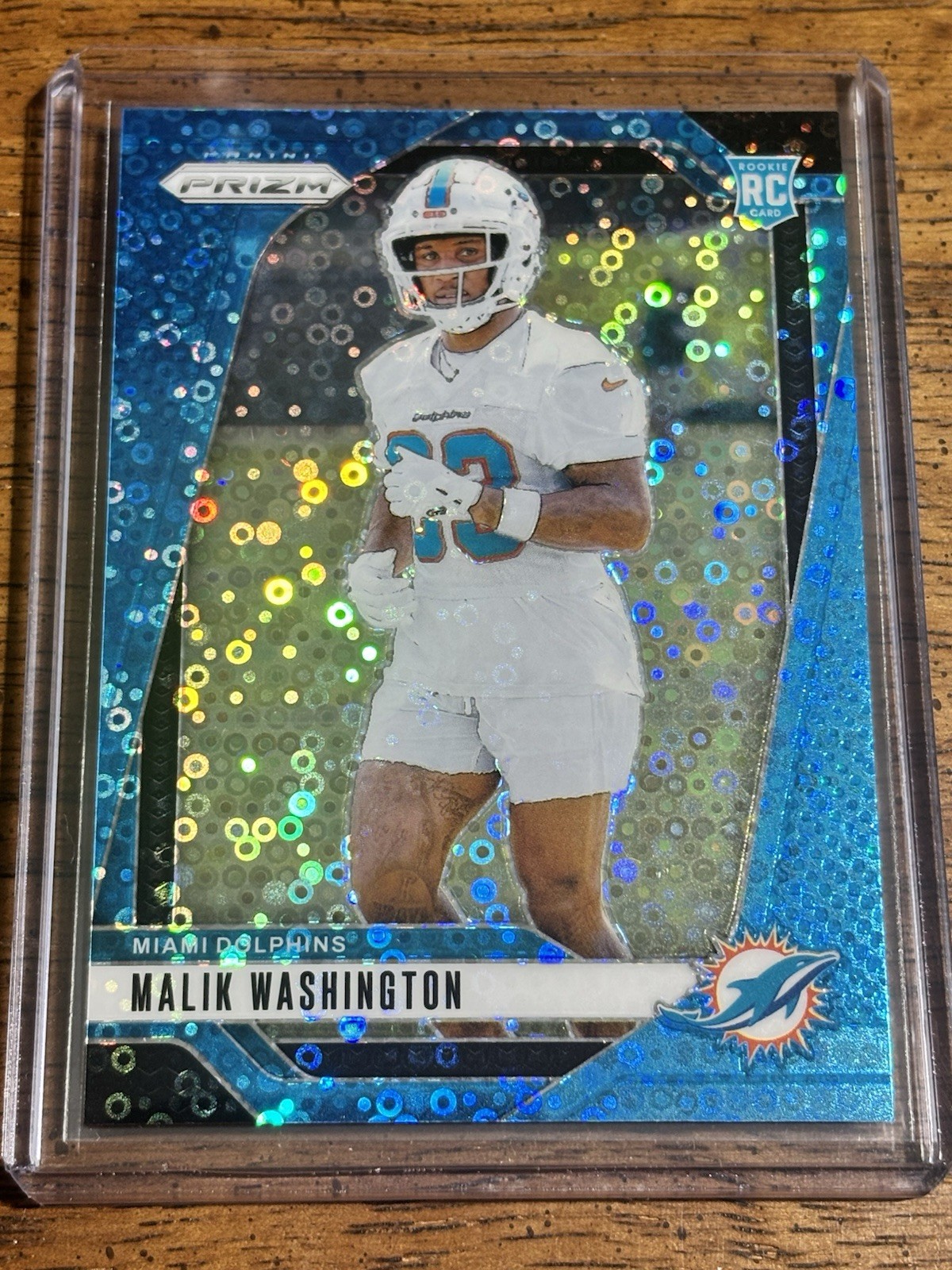 2024 Panini Prizm Rookie Malik Washington #371 No Huddle Blue Prizm /99 RC