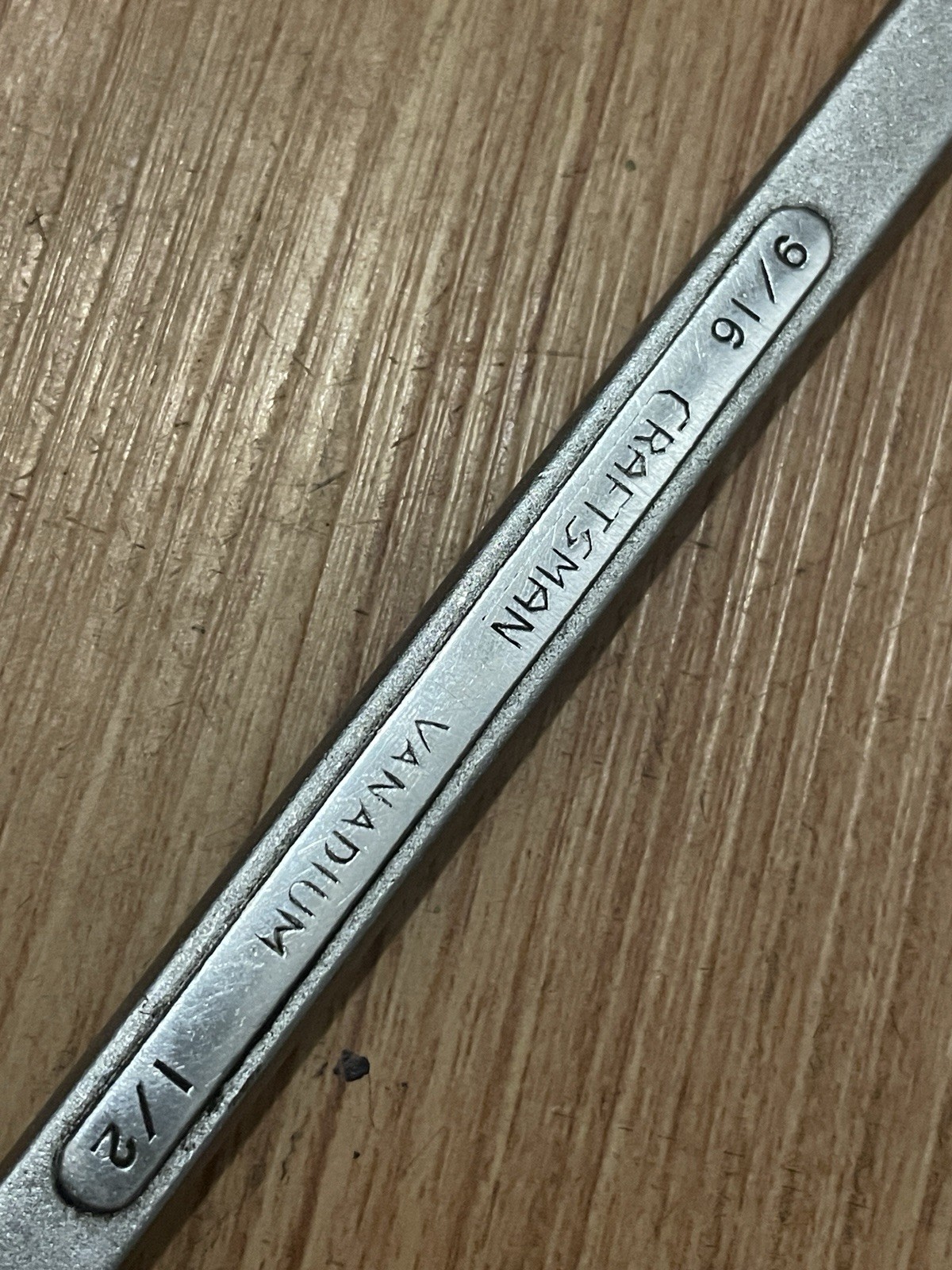 Craftsman Vanadium SAE Box End Wrench 9/16” X 1/2” Forged In USA