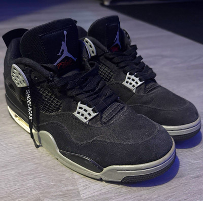 Jordan Air Jordan 4 Retro SE Mid Black Canvas Sneakers DH7138-006