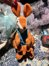 NWT 2001 7" Katy No-Pocket Plush H.A. Rey YOTTOY Kangaroo Joey Blue Apron