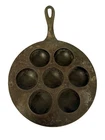 Griswold 963 Model 31 Aebleskiver Pan Cast Iron Round Cookware Vintage Rare