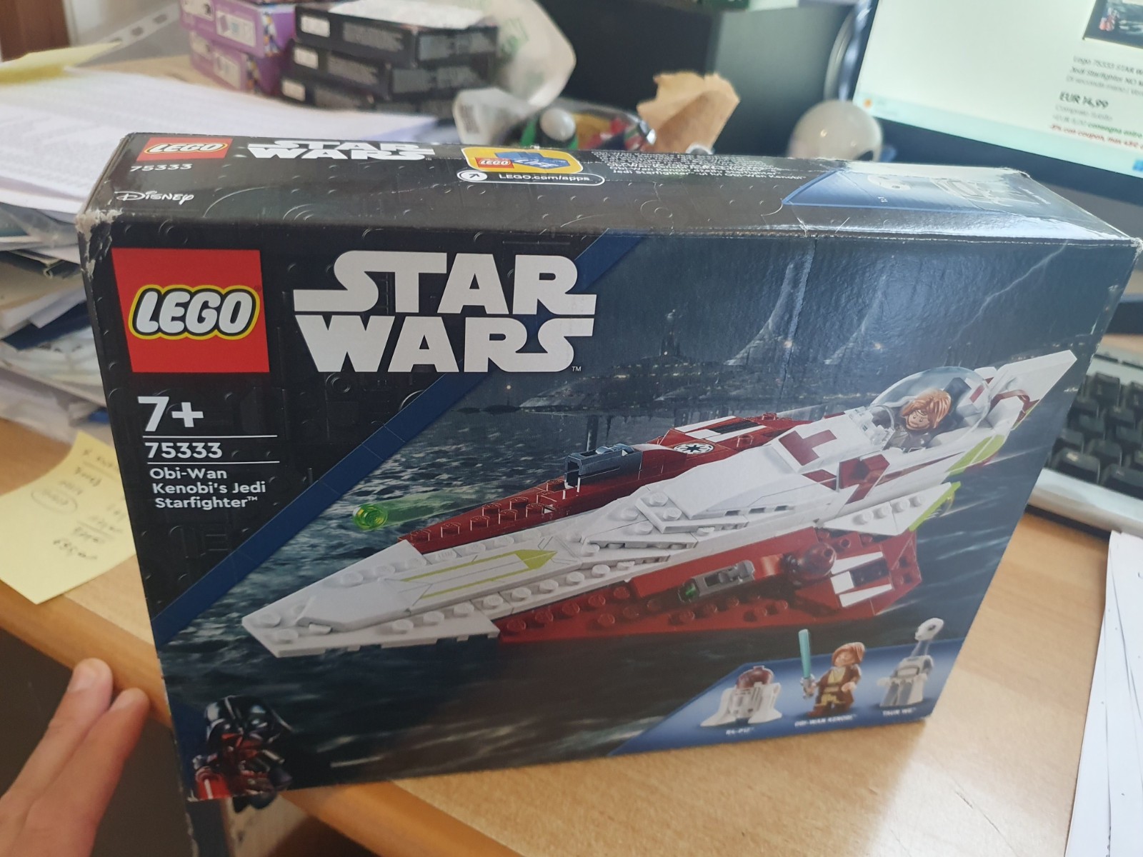 LEGO STAR WARS 75333 | JEDI STARFIGHTER DI OBI WAN KENOBI scatola leggermente ro
