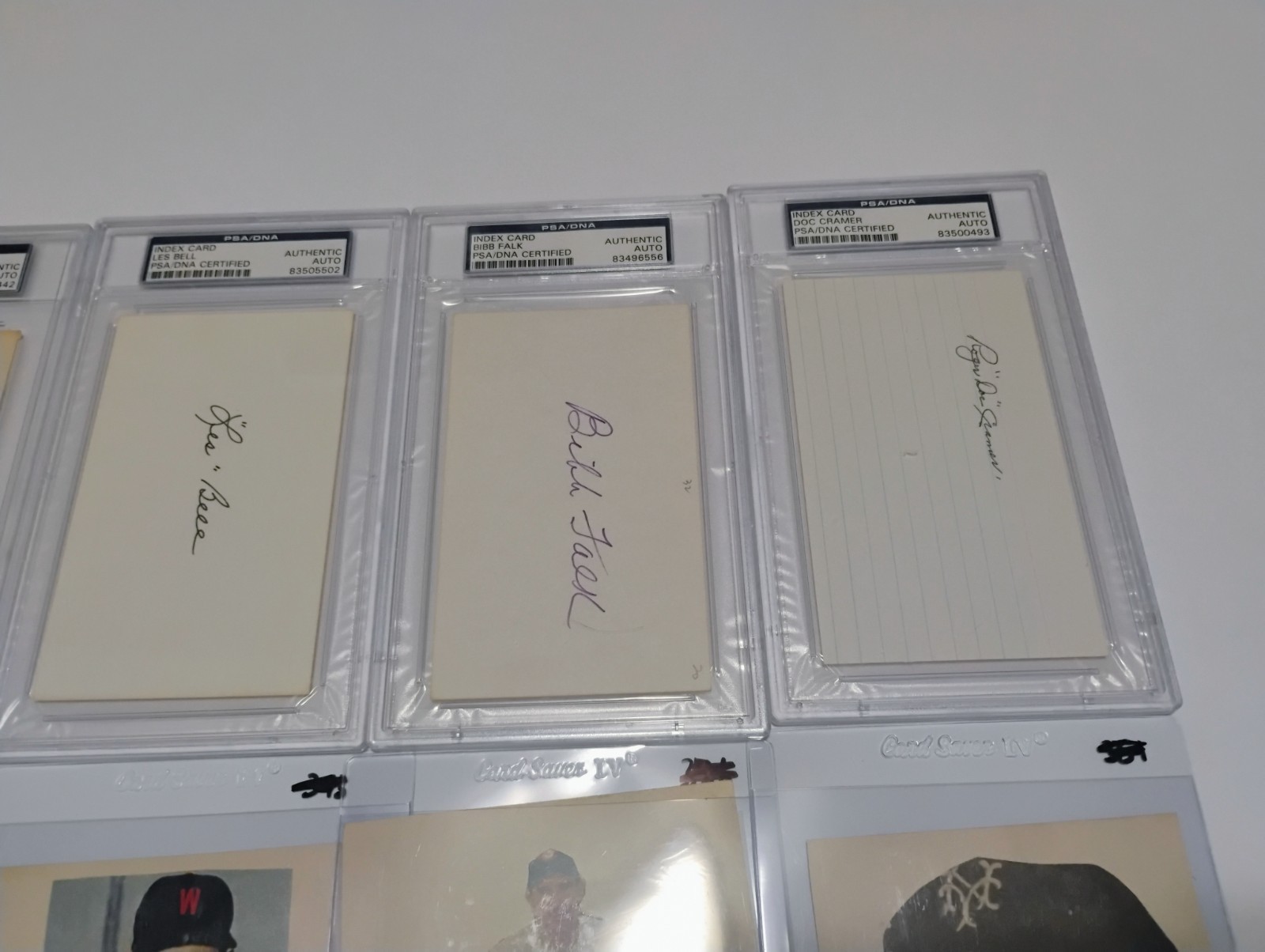 PSA DNA JSA index card cut signatures lot 10 vintage baseball autos 1920s-60s view 3