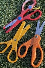 Lot of 3 Kids Safety Scissors 5 Inch Crayola Fiskars School Craft