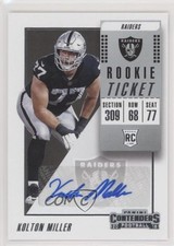 2018 Panini Contenders Rookie Ticket Auto Kolton Miller #237 Auto 7zf