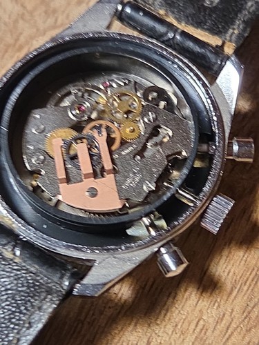 RIVALLE Swiss Made 17 Jewels Chrono Winding Swiss 4 Repair Lot 1 - Imagen 8 de 9