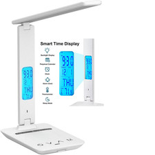 Desk Lamp, Desk Light with Wireless Charger, USB Charging Port, Dimmable Office