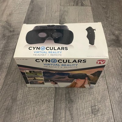 Cynoculars Virtual Reality VR Headset with Wireless Remote for Smartphones Black