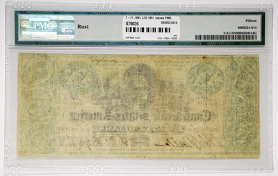 T-21 1861 $20 1861 Issues PMG Choice Fine 15 - Confederate Notes