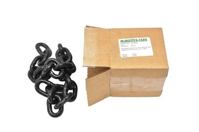 McMaster-Carr Grade 80 Lifting Chain 3/8 In 2 Ft Extra Heavy Duty Black