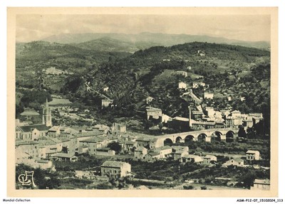 ASMP12-0860-07 - Environs de VALS-LES-BAINS - Pont d'ucel et l'ardèche