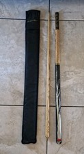57.5 Inch BCE Custom Cues 2 Piece Ash Snooker Cue And Soft Case. Sports ARG-25