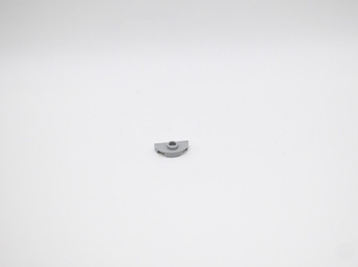 Lego 2 Stück PLATE 1X2, 1/2 CIRCLE W/ 1 KNOB Medium Stone Grey 6510058 1745 K5T2