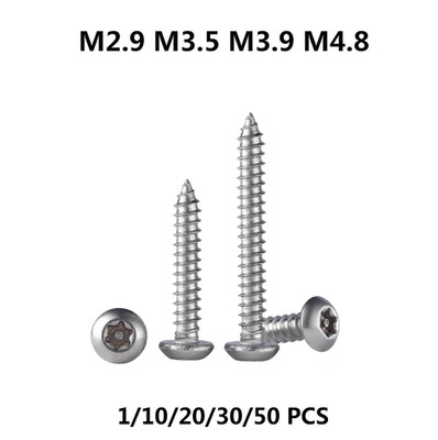 M2.9M3.5M3.9M4.8 A2 Stainless Steel Torx Round head Self Tappers Tapping Screws