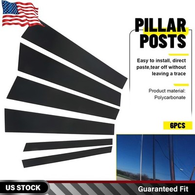 Pillar Posts Door Window Protect Trim Black for 1997-2003 BMW 5-Series E39 M5