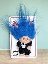 Vintage Troll Doll Dam 1985 Groom In Wedding Suit Marriage Excellent Condition