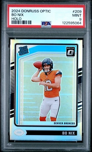 2024 PANINI DONRUSS OPTIC HOLO #209 BO NIX ROOKIE RC PSA 9