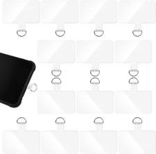 14 Pieces Clear Phone Tether Tab Universal Phone Lanyard Patch Without Adhesi...