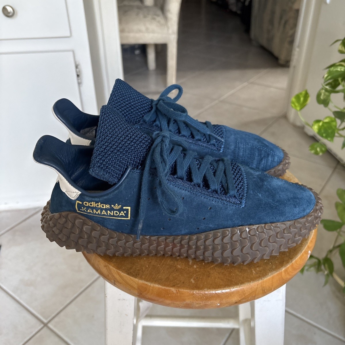 Adidas Kamanda 01 DB2777 Legend Marine Blue Suede Men's Size 8.5