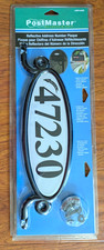 Reflective Address Plaque House Numbers Sign Double Sided Mailbox Post Mount New