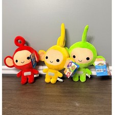Set of 3 Teletubbies Po, Laa-Laa,  Dipsy Plush Set