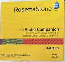 Rosetta Stone: Level 3 Italian , LN 4 CD  s Audiobook , Free Shp