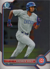 2022 Topps Bowman Brennen Davis #BCP-37 Chicago Cubs Chrome Prospects MLB
