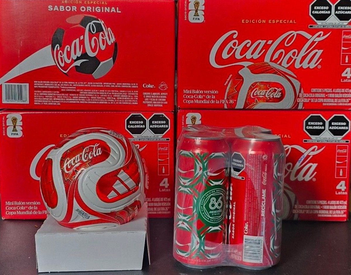 Trionda Coca Cola 4pk Mini Ball Special Edition World Cup Mexico