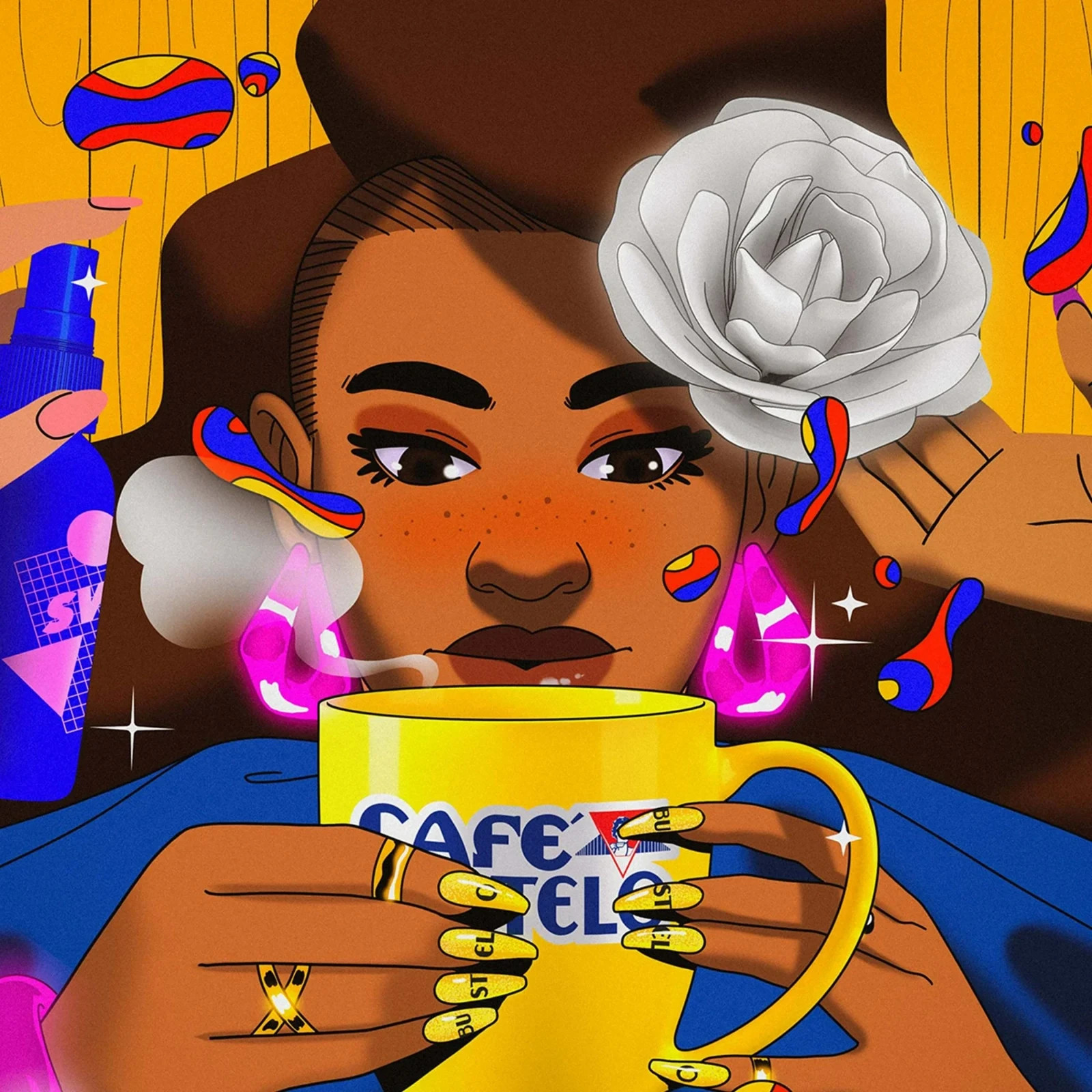 3 Packs Cafe Bustelo Espresso Ground Coffee, Dark Roast, 36 oz Canister