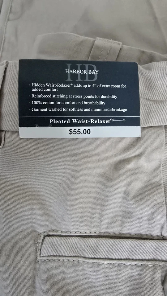 Pantalones para hombre Harbor Bay talla 58 30, pantalones, tipo Docker Foto 4 de 4