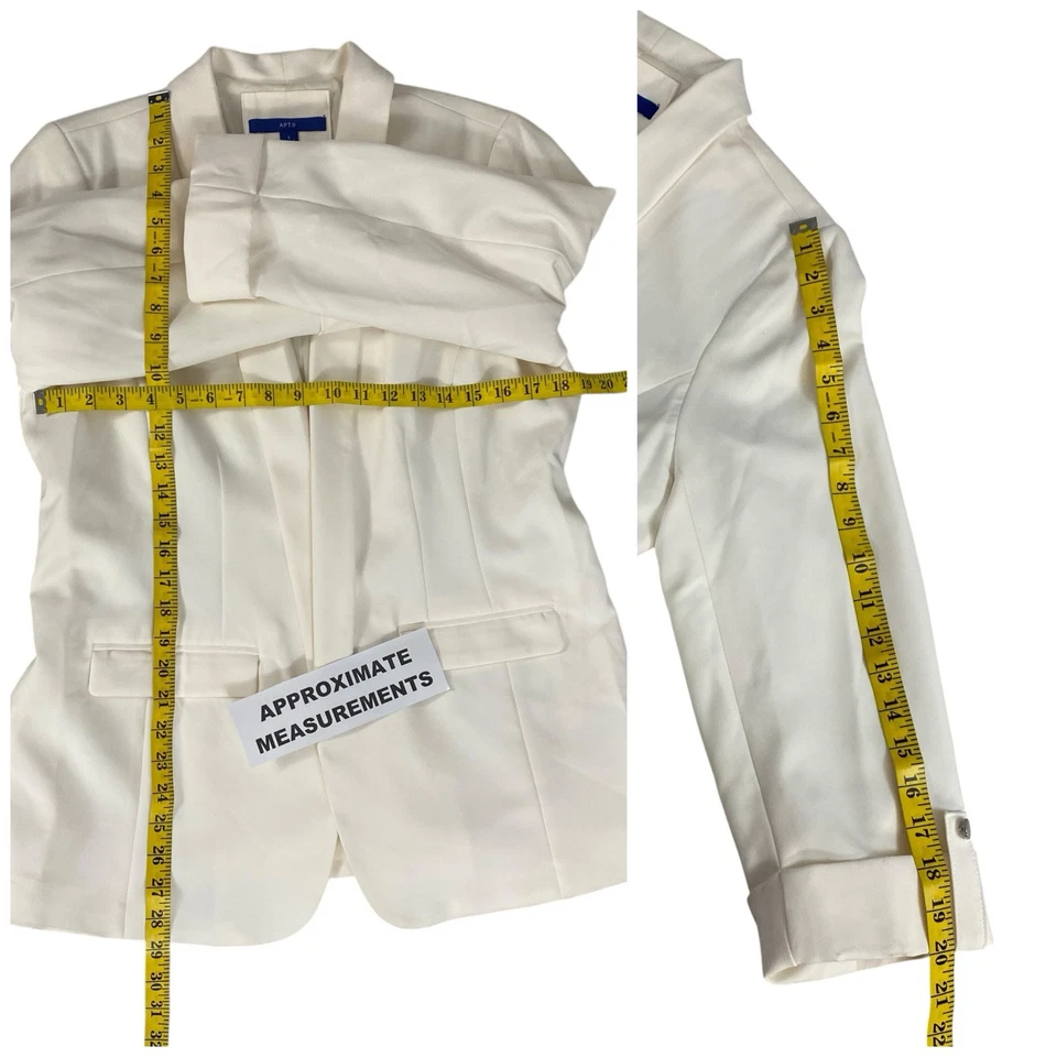 Blazer APT 9 Mujer Chaqueta Grande Marfil Cápsula Carrera Profesional Trabajo Oficina Foto 2 de 4