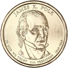 2009 D Presidential Dollar James K Polk Satin Finish See Pics T810